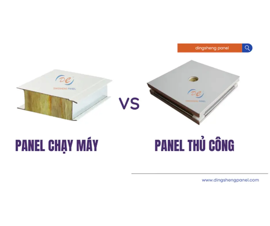 Sự khác biệt giữa Sandwich Panel làm bằng tay và làm bằng máy